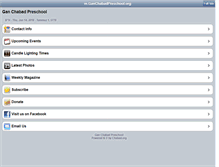 Tablet Screenshot of ganchabadpreschool.org